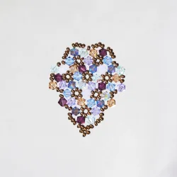  - Brooch Grapes Shea -  - Laiton bronze